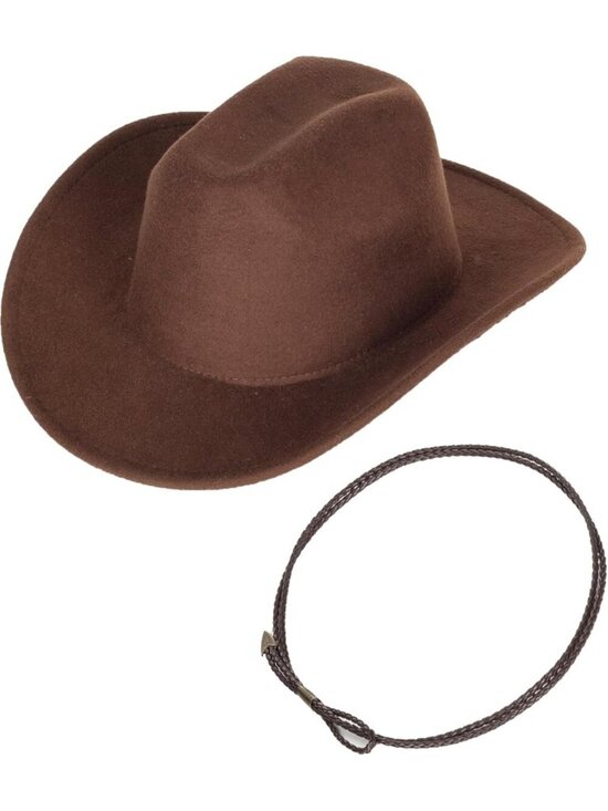 Women C-Brown Polyester Premium Classic Fedora Hat with Buckle Belt (Size:M-L) main image 4